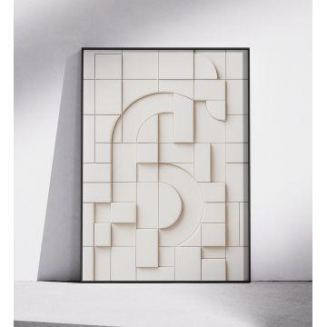 Plakat geometryczny w stylu bauhaus