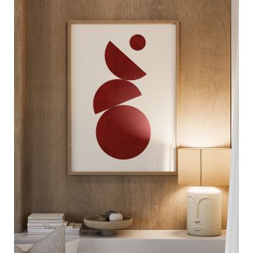 Plakat pomarańczowy Mora WAVES WARSAW