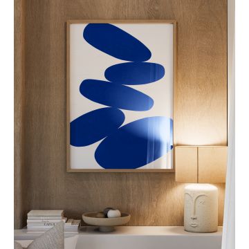 Plakat granatowy Kumo WAVES WARSAW