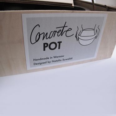 Concrete Pot OWAL— 100% Handmade in Warsaw