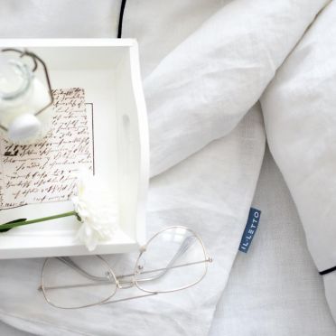 Pościel z lnu biała IL LETTO