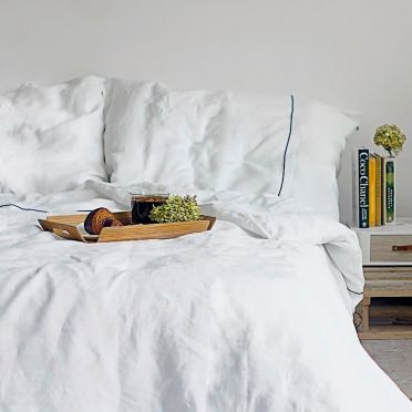 Pościel z lnu biała IL LETTO