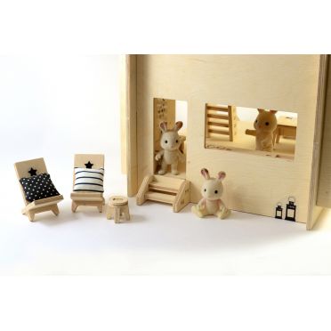 skandynawski domek dla lalek