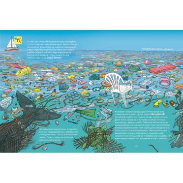 Śmieci – środek, w morzu