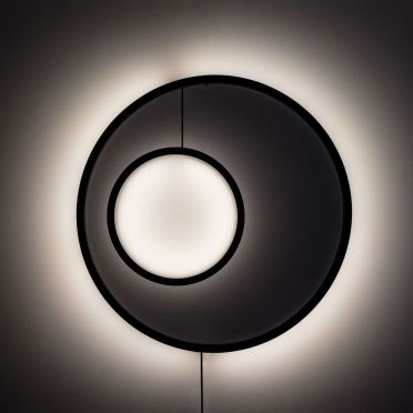 Lampa ścienna Dwa-Thła w kolorze brązowym