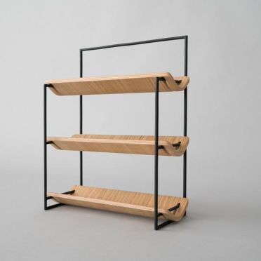 Półka ścienna na wino - dąb  - Vinke