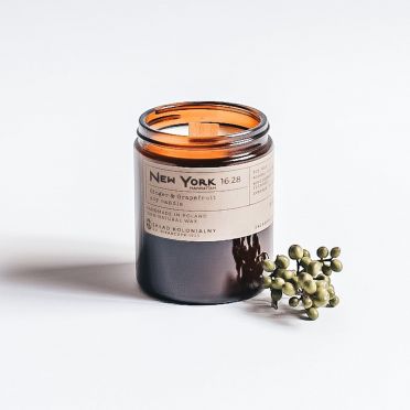 NATURALNA ŚWIECA SOJOWA - NEW YORK 16:28 ginger&grapefruit I 180ml