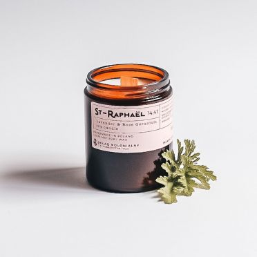 NATURALNA ŚWIECA SOJOWA - ST-RAPHAEL 14:41 lavender & rose geranium I 180ml