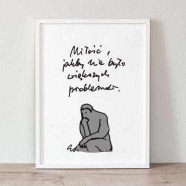 Plakat Miłość, jakby nie było większych problemów