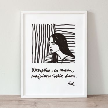 Plakat Wszystko, co mam, najpierw sobie dam