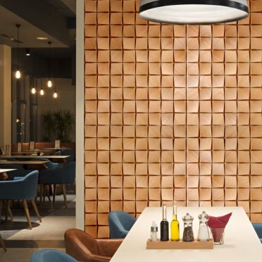 drewniany dekor ścienny stellar