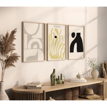 Plakat w stylu Matisse WAVES WARSAW