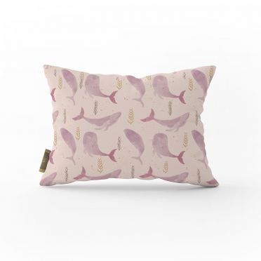 Poduszka -Pink whales - 40x60