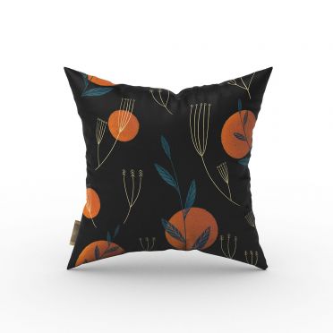 wzór Black leaf sunset