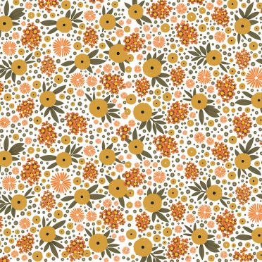 Poduszka - Pomarańczowa florystyka