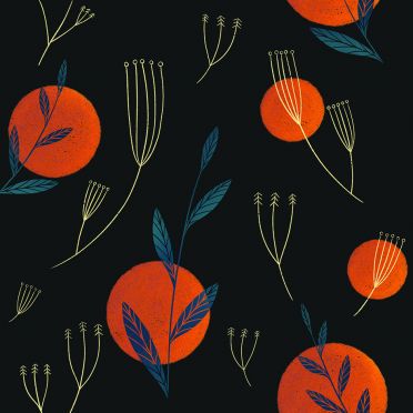 Poduszka - Black leaf sunset