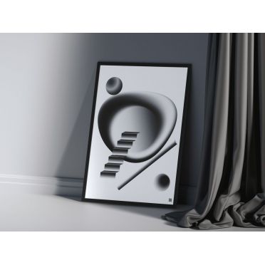 Geometryczny plakat – odważna dekoracja do współczesnych wnętrz