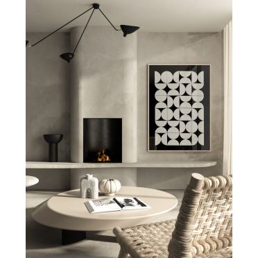 Geometryczne formy – dekoracja ścienna dla miłośników prostoty