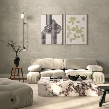 Minimalistyczny plakat Bauhaus – idealny do przestrzeni pełnych światła