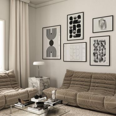 Minimalistyczne plakaty – dekoracja do salonu