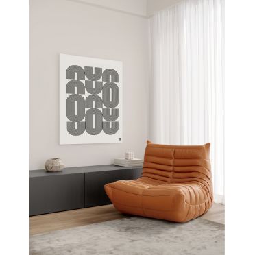 Geometryczny plakat – idealna dekoracja ścienna do salonu