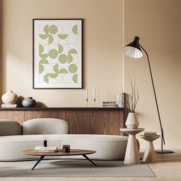 Geometryczny plakat – nowoczesna dekoracja dla eleganckich wnętrz