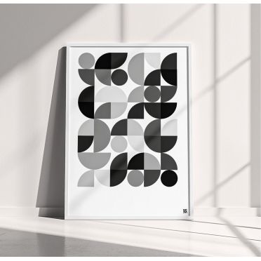 Plakat w stylu Bauhaus - Geometryczna Dekoracja Ścienna