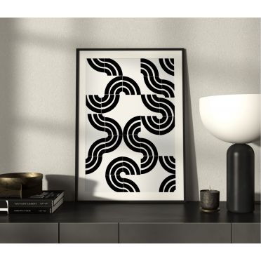 Geometryczna dekoracja ścienna – plakaty w stylu Bauhaus