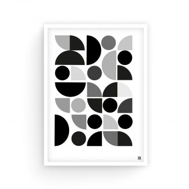 Plakat w stylu Bauhaus - Geometryczna Dekoracja Ścienna