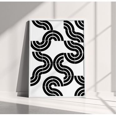 Nowoczesny Plakat Geometryczny w Stylu Bauhaus – Abstrakcyjna Dekoracja Ścienna