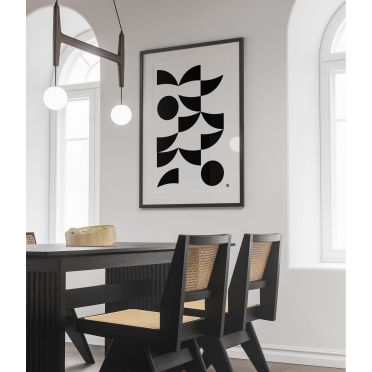 Czarno-biały plakat – nowoczesna dekoracja do biura
