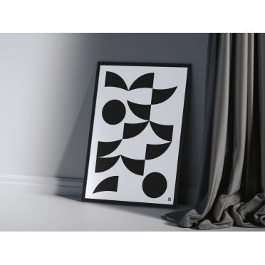 Geometryczny plakat – elegancki akcent do wnętrz
