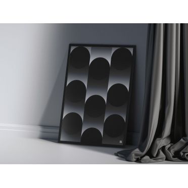 Plakat z minimalistycznym wzorem – elegancja w prostocie