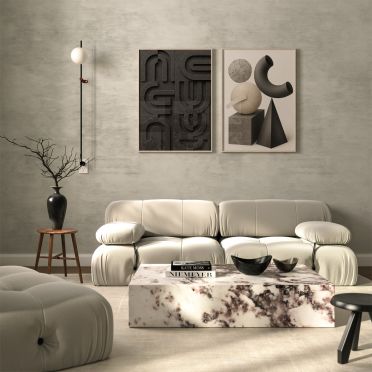 Plakat do wnętrz glamour boho