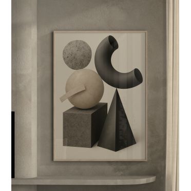 Plakat do wnętrz glamour boho