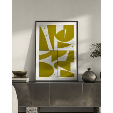 Plakat do wnętrz glamour boho