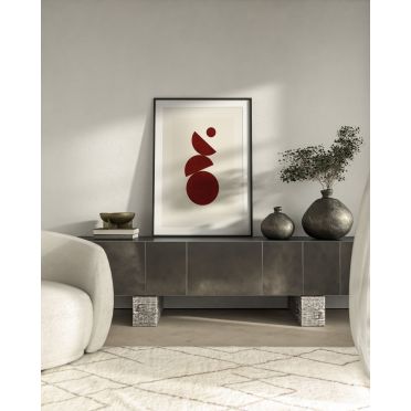 Plakat do wnętrz glamour boho