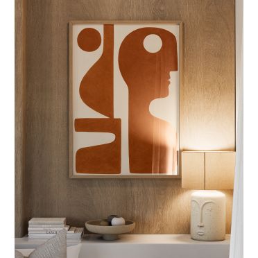 Plakat pomarańczowy Mora WAVES WARSAW