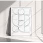 Geometryczny Plakat w Stylu Bauhaus – Jasna Dekoracja Ścienna z Cieniowaniem