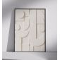 Plakat kremowy 3D geometria bauhaus