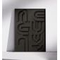 Plakat czarny 3D geometria bauhaus brutalizm
